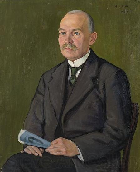 Aleksander Uurits Portrait of K E Soot Norge oil painting art
